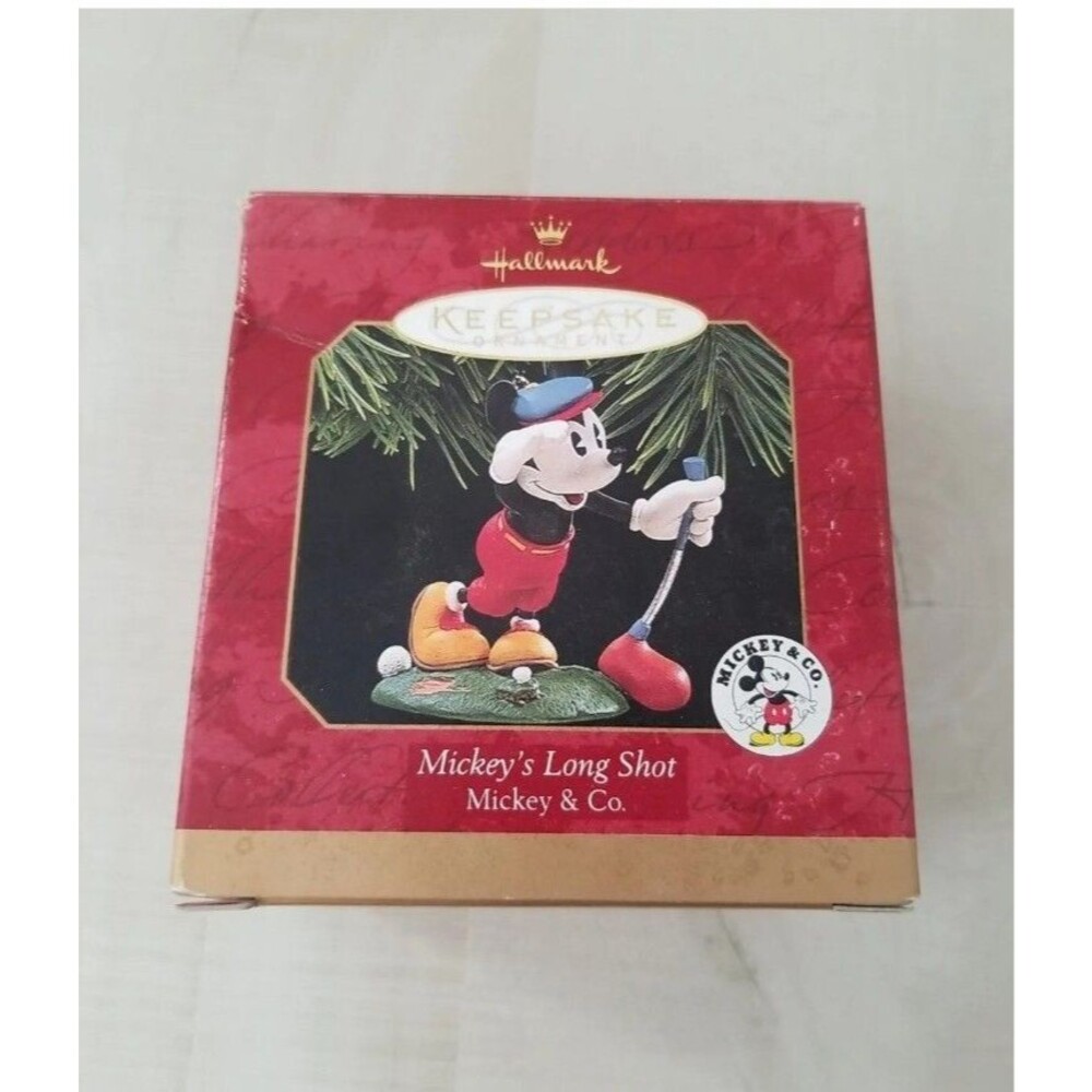 Mickey's Long Shot Hallmark Keepsake Christmas Ornament Disney 1997